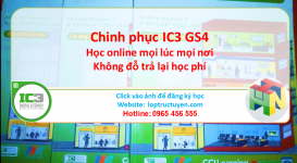 Học chứng chỉ tin học quốc tế IC3 GS4 online tháng 7